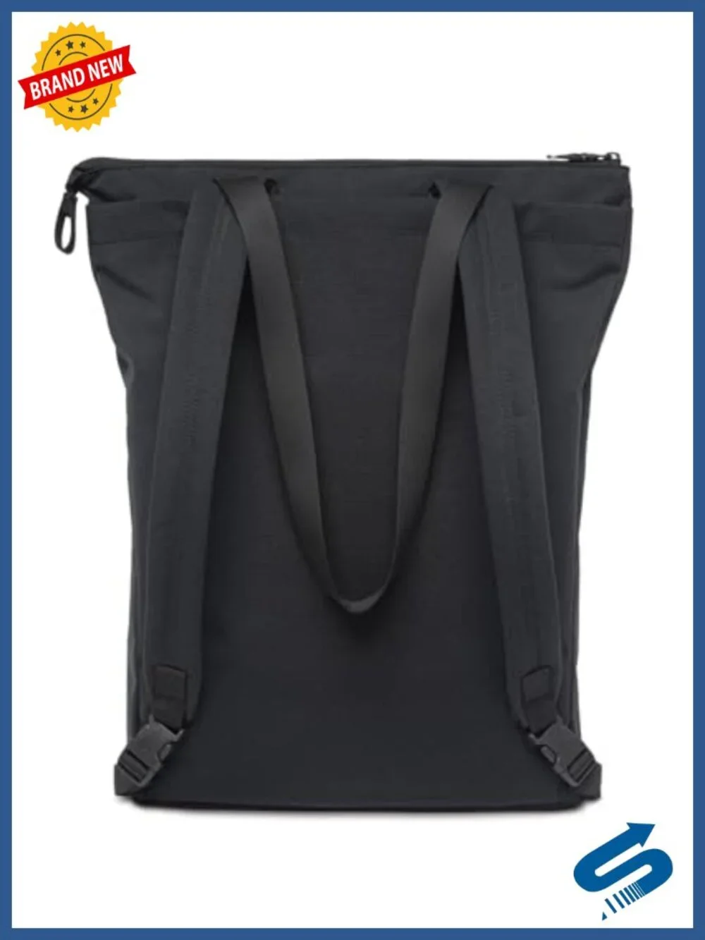 Convertible Tote Pack Laptop Backpack Recycled Polyester 15